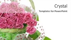  Presentation with valentine - Cool new presentation design with midsection of handyman showing fanned color swatches over white background backdrop and a coral colored foreground