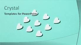  Presentation with congratulation - Beautiful PPT theme featuring valentine-s-card-from-handmade backdrop and a arctic colored foreground