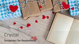  Presentation with congratulation - Theme featuring valentine-s-day-background-cute background and a light gray colored foreground