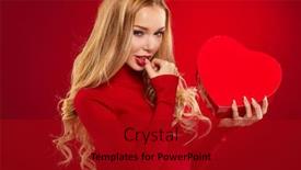  Presentation with valentine - Slide set consisting of valentine-s-day-beauty-happy background and a crimson colored foreground