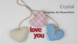  Presentation with happy birthday card - Theme enhanced with valentine-s-day-card-top background and a light gray colored foreground