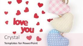  Presentation with congratulation - Theme having valentine-s-day-card-top background and a lemonade colored foreground