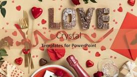  Presentation with recycling paper - Presentation theme featuring valentine-s-day-composition background and a coral colored foreground