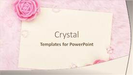  Presentation with decoration - Presentation theme with artifical - valentine's day decoration--lovely trinkets background and a cream colored foreground