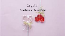  Presentation with shape heart - Slide set having valentine-s-day-flat-lay background and a sky blue colored foreground