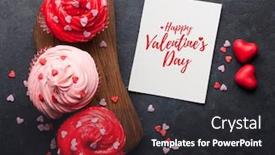  Presentation with greeting card - Cool new presentation theme with valentine-s-day-greeting-card backdrop and a dark gray colored foreground