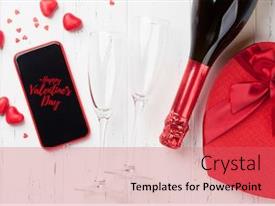 Valentine S Day Greeting Card PPT template 14 | CrystalGraphics