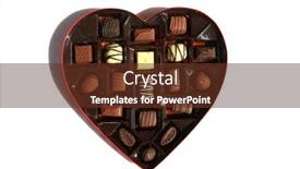  Presentation with heart love - Colorful slides enhanced with valentine-s-day-heart-filled backdrop and a tawny brown colored foreground