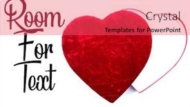  Presentation with text box - Beautiful PPT layouts featuring valentine-s-day-heart-filled backdrop and a red colored foreground