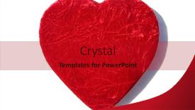  Presentation with text box - Cool new presentation theme with valentine-s-day-heart-filled backdrop and a crimson colored foreground