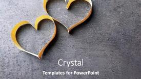  Presentation with valentine - Cool new theme with valentine-s-day-heart-made backdrop and a gray colored foreground