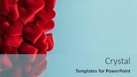  Presentation with love frame - PPT layouts consisting of valentine-s-day-many-red background and a light blue colored foreground
