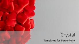  Presentation with love frame - Slide set with valentine-s-day-many-red background and a light gray colored foreground