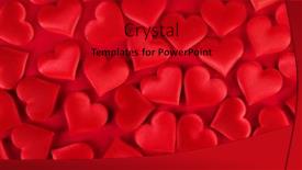  Presentation with silk - Presentation design featuring valentine-s-day-many-red background and a crimson colored foreground
