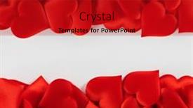  Presentation with love frame - Presentation theme consisting of valentine-s-day-many-red background and a crimson colored foreground
