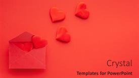  Presentation with romantic - Cool new theme with valentine-s-day-or-wedding backdrop and a red colored foreground
