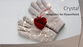  Presentation with valentine - Colorful presentation design enhanced with valentine-s-day-photo backdrop and a light gray colored foreground