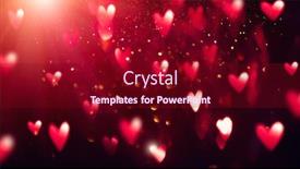  Presentation with design love - Colorful PPT theme enhanced with valentine-s-day-red-background backdrop and a wine colored foreground