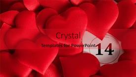  Presentation with february - Slide set enhanced with valentine-s-day-red-silk background and a crimson colored foreground