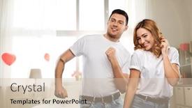  Presentation with relationships - Cool new slides with valentine-s-day-relationships backdrop and a soft green colored foreground