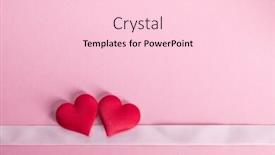  Presentation with red stripe - PPT theme having valentine-s-day-two-red background and a lemonade colored foreground