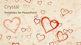  Presentation with valentine - Presentation featuring valentine-s-day-vintage-background background and a lemonade colored foreground