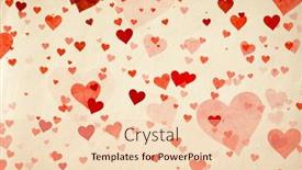  Presentation with valentine - Presentation theme consisting of valentine-s-day-vintage-background background and a lemonade colored foreground