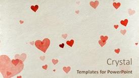  Presentation with valentine - Presentation theme with valentine-s-day-vintage-background background and a lemonade colored foreground