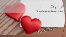  Presentation with love frame - Cool new PPT theme with valentine-s-day-white-blank backdrop and a light gray colored foreground