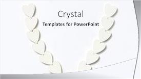  Presentation with congratulation - Beautiful presentation featuring valentine-s-decoration-from-handmade backdrop and a sky blue colored foreground