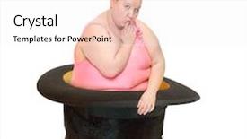  Presentation with magician - Theme consisting of valentine surprise bizarre rabbit background and a white colored foreground