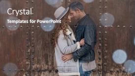  Presentation with valentine - PPT theme consisting of valentine trip to historic places background and a dark gray colored foreground