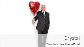  Presentation with helium - PPT layouts featuring valentines-day-a-business-man background and a white colored foreground