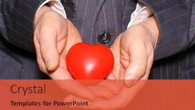  Presentation with candy heart - PPT theme enhanced with valentines-day-a-business-man background and a red colored foreground