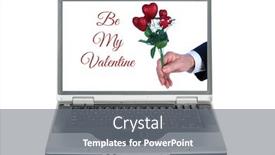  Presentation with valentine - PPT layouts featuring valentines-day-a-man-holds background and a gray colored foreground