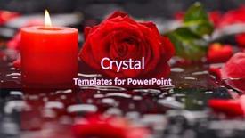  Presentation with valentines day - Audience pleasing presentation design consisting of valentines day background- red rose backdrop and a tawny brown colored foreground