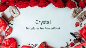  Presentation with flat - Audience pleasing PPT layouts consisting of valentine's day background flat backdrop and a  colored foreground