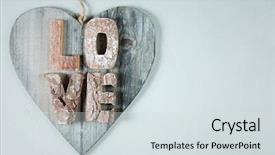  Presentation with flat - Slide deck featuring valentine's day background flat background and a  colored foreground