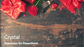  Presentation with flat - Amazing slide deck having valentine's day background flat backdrop and a  colored foreground