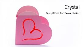  Presentation with valentines day - Slides with valentines day background with heart background and a  colored foreground