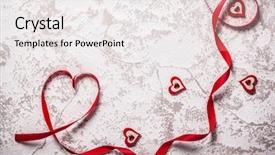  Presentation with valentines day - Amazing presentation design having valentines day background with hearts backdrop and a white colored foreground