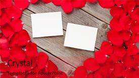  Presentation with valentines day - Theme with valentines day blank photo frames background and a crimson colored foreground
