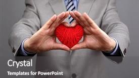  Presentation with social responsibility - Amazing PPT theme having valentine's day business customer backdrop and a dark gray colored foreground