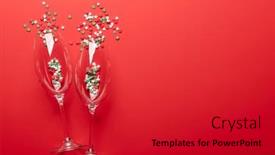  Presentation with valentines day - Presentation design with valentines-day-card-with-champagne background and a crimson colored foreground