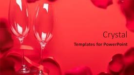  Presentation with valentines day - Presentation enhanced with valentines-day-card-with-champagne background and a red colored foreground