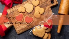  Presentation with heart flowers - Slides enhanced with valentines-day-card-with-heart background and a coral colored foreground