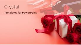  Presentation with valentines day - Theme with valentines-day-card-with-wine background and a coral colored foreground