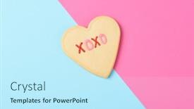  Presentation with valentines - Slide set having valentines-day-concept-a-heart background and a cool aqua colored foreground