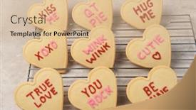  Presentation with valentines - Slide deck consisting of valentines-day-concept-closeup background and a lemonade colored foreground