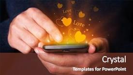  Presentation with online dating - Slide deck consisting of valentines day concept for love background and a tawny brown colored foreground